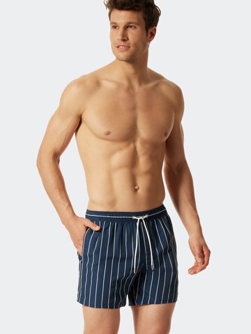 Shorts de bain 'Mesh Summer' SCHIESSER en bleu : devant