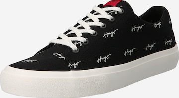 HUGO Red Sneakers laag 'DyerH Tenn' in Zwart: voorkant