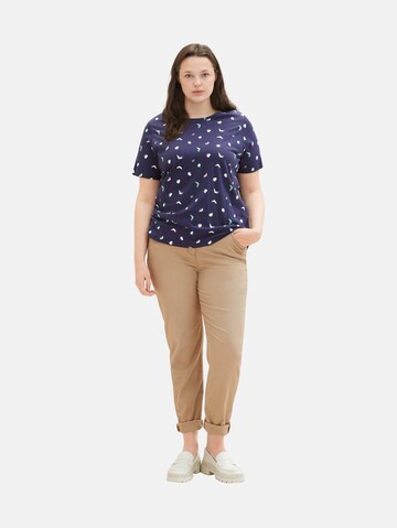 Tom Tailor Women + Shirt in Blau