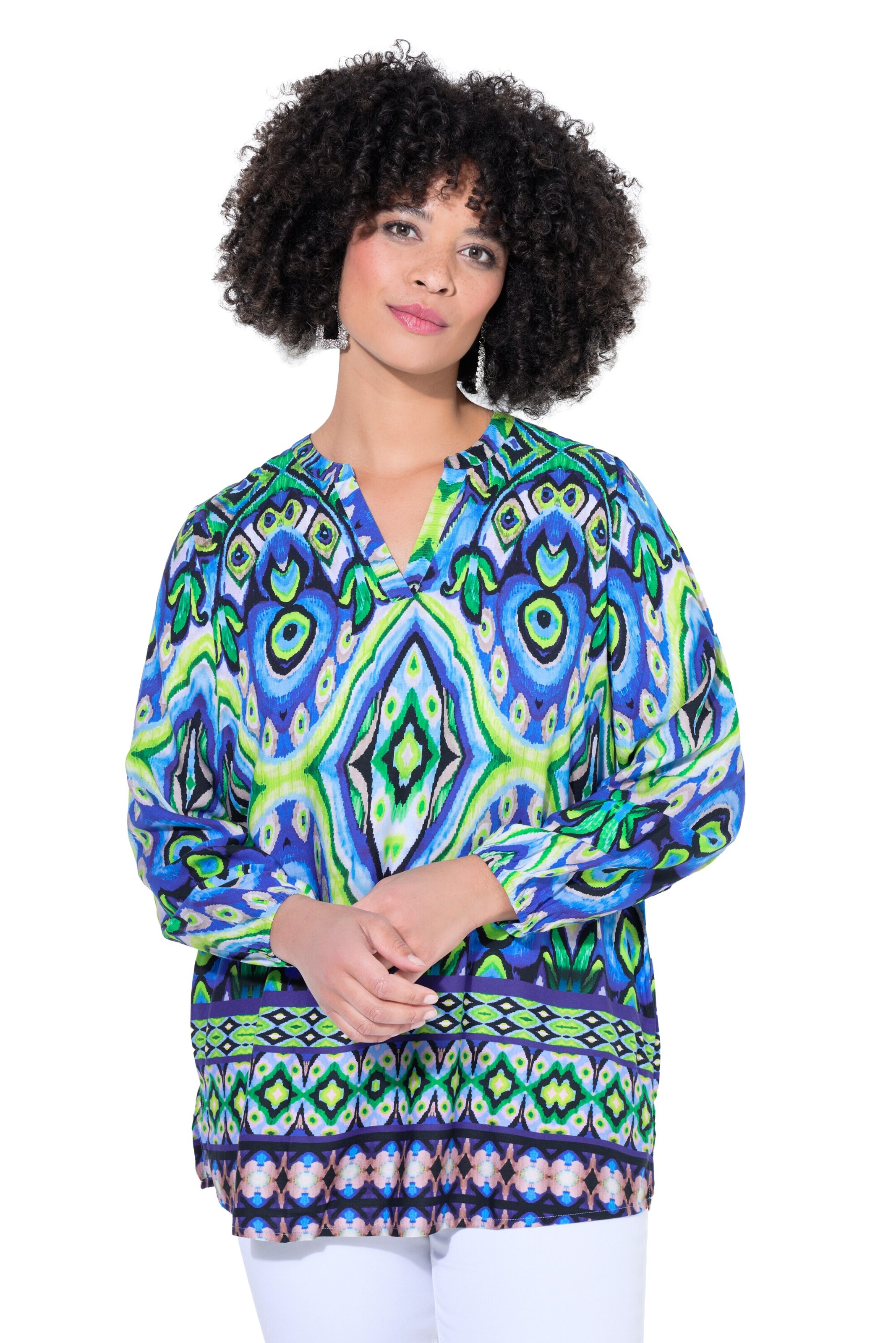 Angel of Style Bluse in Blau: Vorderseite