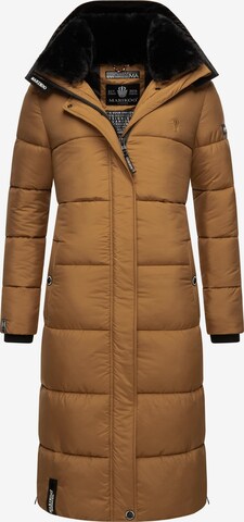 Manteau d’hiver MARIKOO en marron : devant