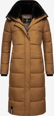 MARIKOO Winter Coat in Brown: front