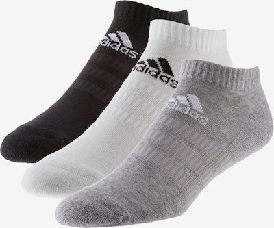 ADIDAS PERFORMANCE Sportske čarape 'Cush' u siva / crna / bijela, Pregled proizvoda