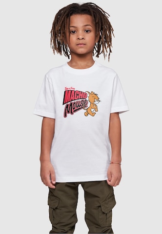 T-Shirt 'Tom And Jerry - Macho Mouse' ABSOLUTE CULT en blanc : devant