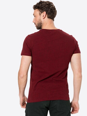 Superdry Tapered T-Shirt in Rot