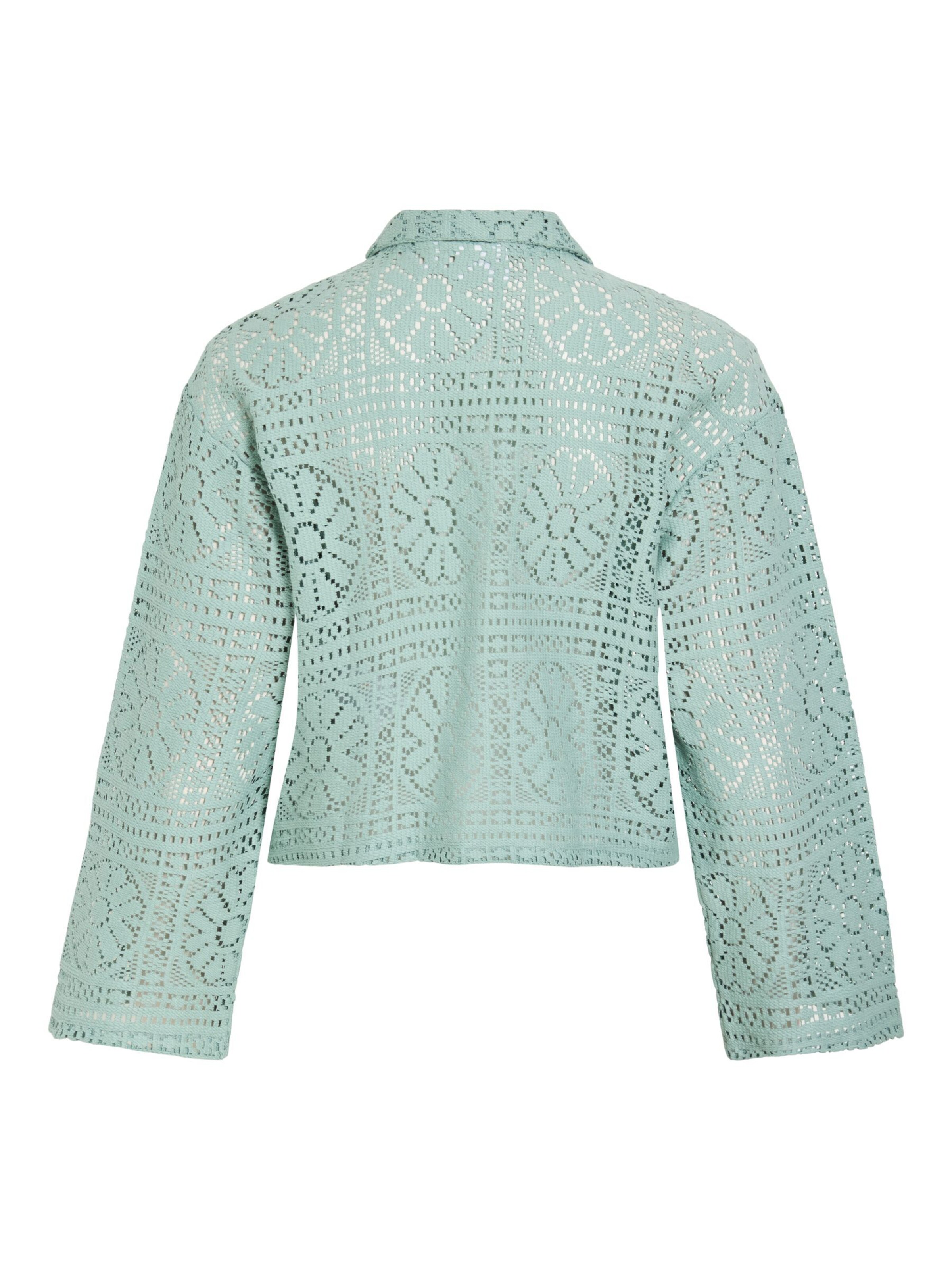 VILA Gebreid vest 'VIMerinda' in Blauw