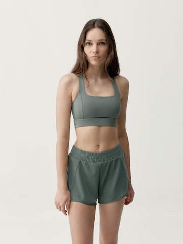Born Bustier Sport bh 'Padma 2.0' in Groen: voorkant