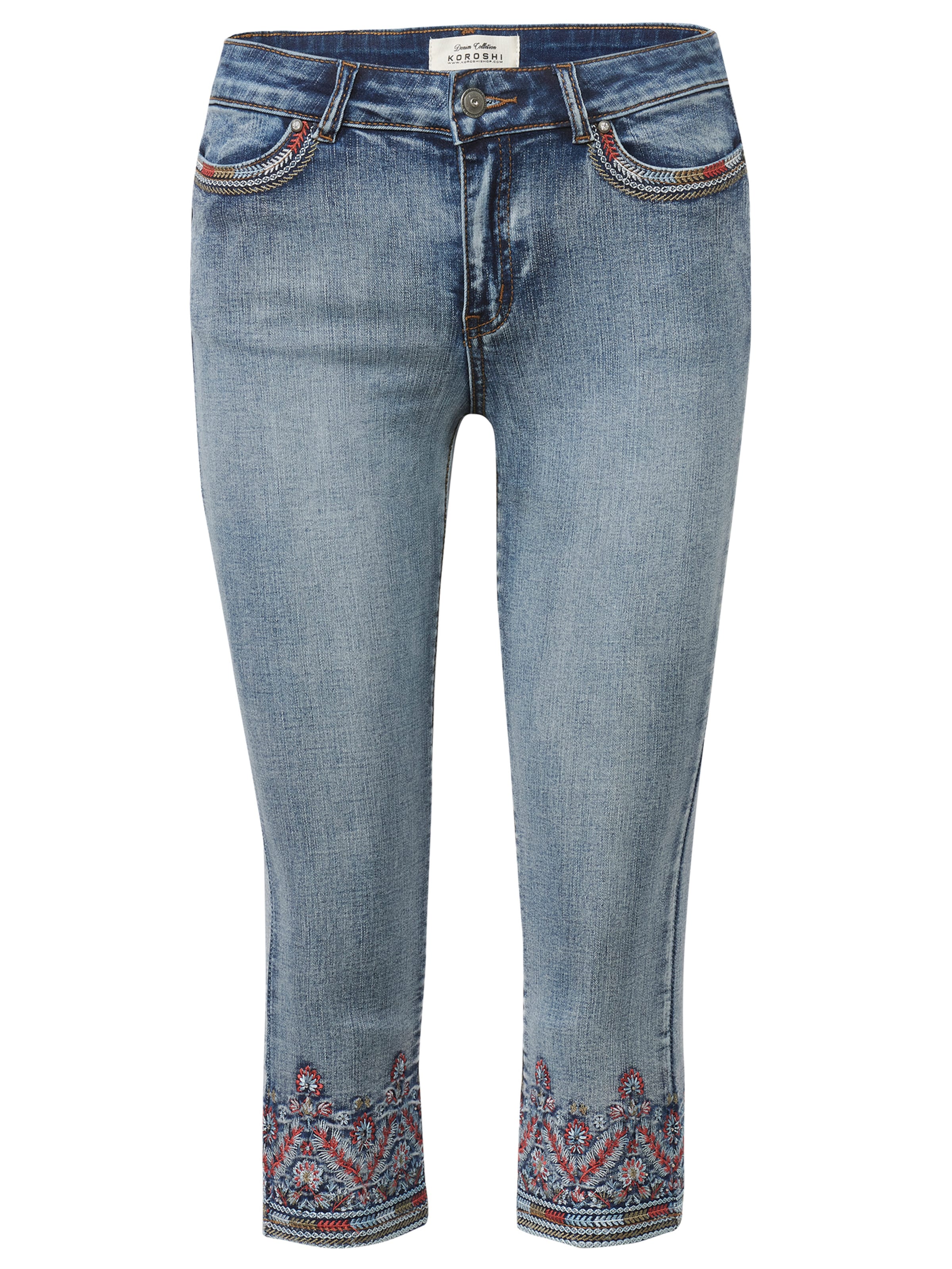 KOROSHI Skinny Farkut värissä sininen: etupuoli