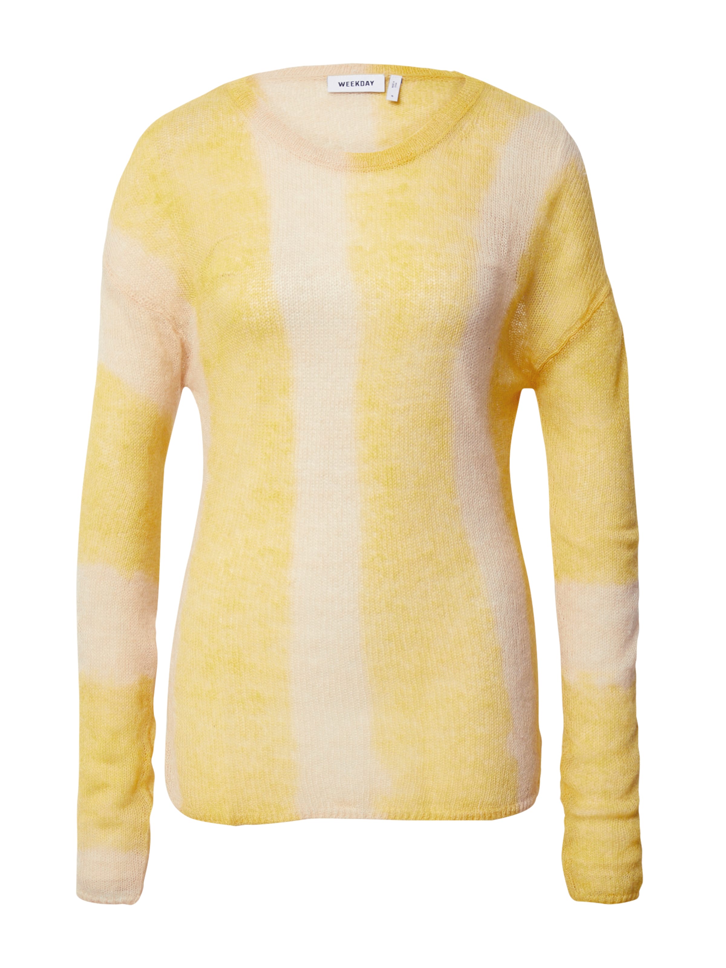 WEEKDAY Trui 'Tina' in Geel: voorkant
