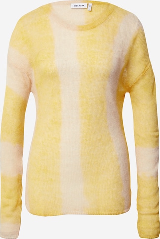 Pullover 'Tina' di WEEKDAY in giallo: frontale