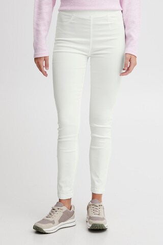 Oxmo Slimfit Leggings 'Keily' in Wit: voorkant