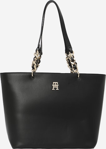 TOMMY HILFIGER Shopper 'Chic' in Zwart: voorkant