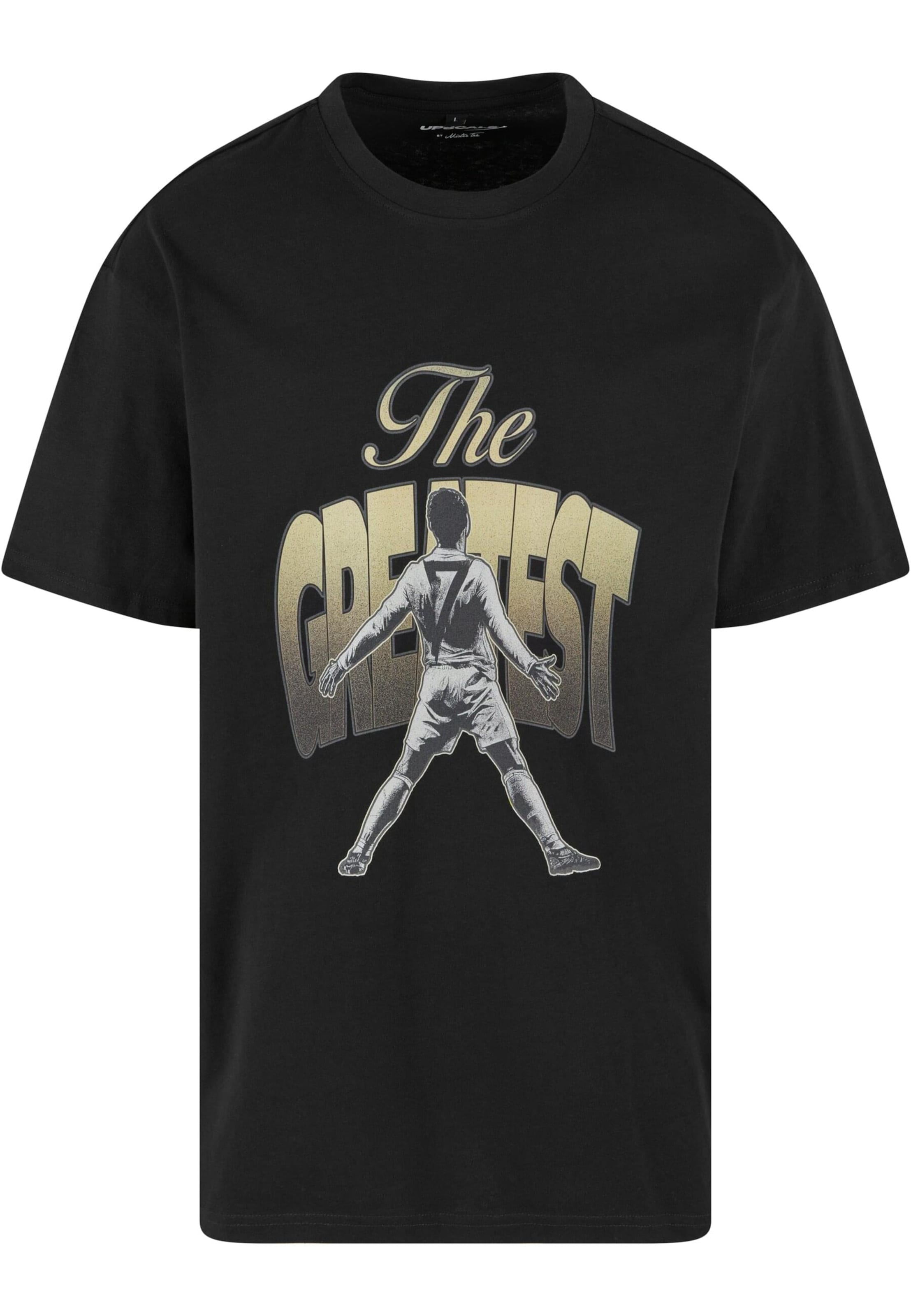 MT Upscale Shirt 'Greatest' in Zwart: voorkant