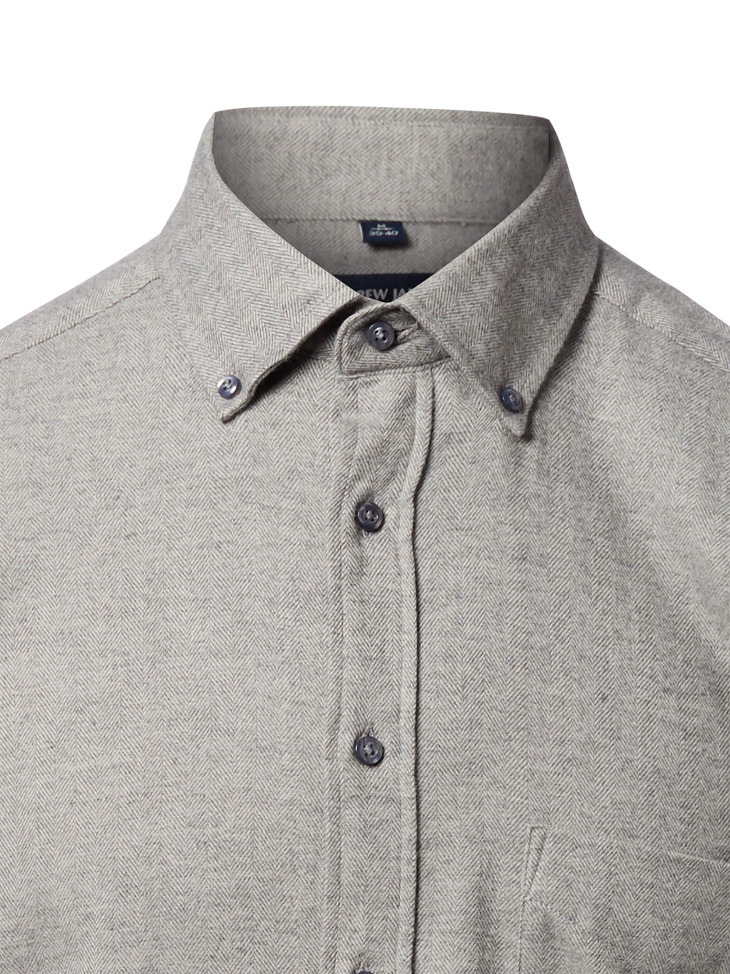 Andrew James Regular fit Button Up Shirt in Grey