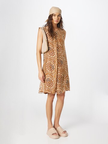 Cartoon Summer Dress in Brown