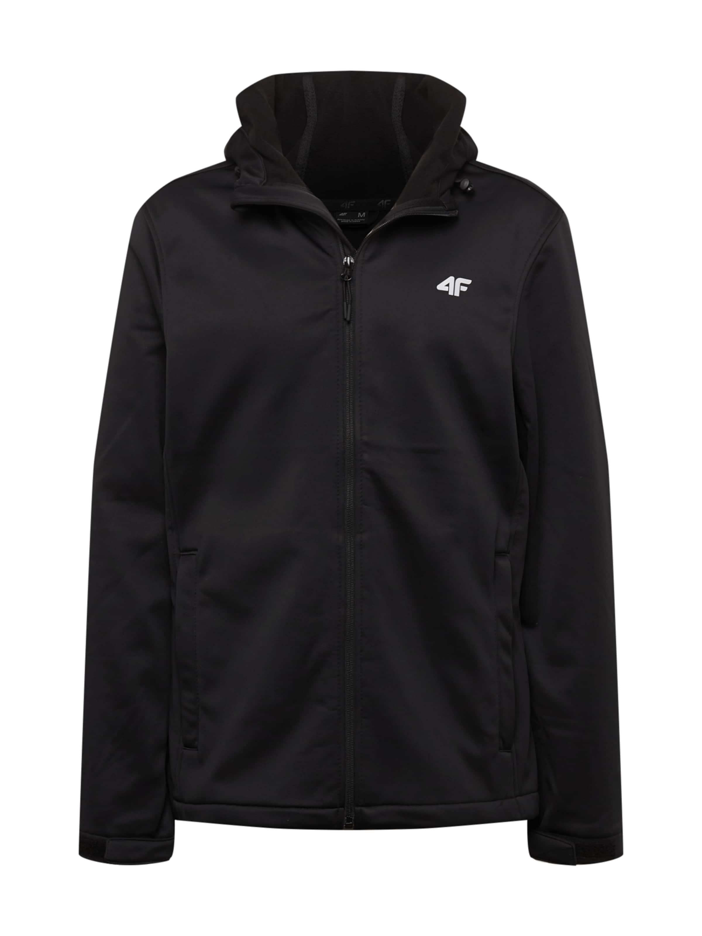 4F Куртка в спортивном стиле в Черный: спереди