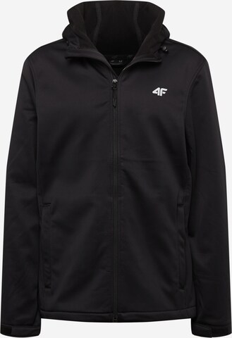 4F Outdoor jacket in Black: front