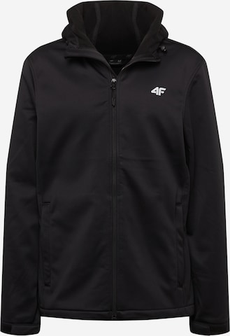 4F Outdoorjacke in Schwarz: predná strana