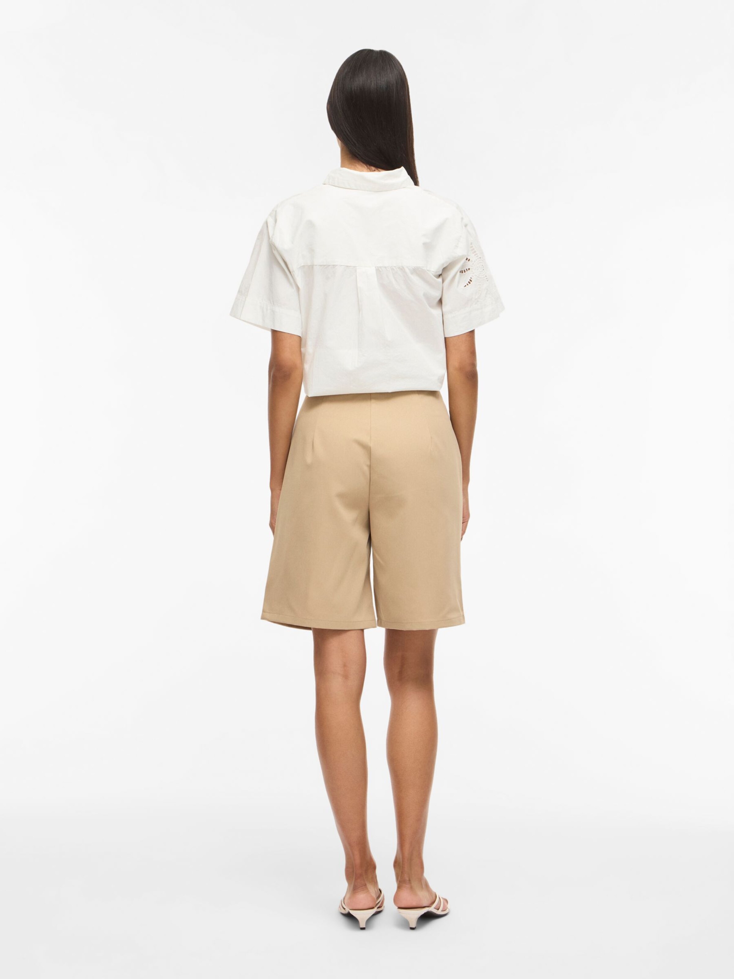 Wide Leg Pantalon VILA en beige