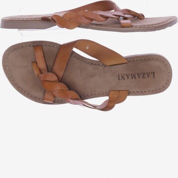 LAZAMANI Sandals & High-Heeled Sandals in 40 in Brown: front