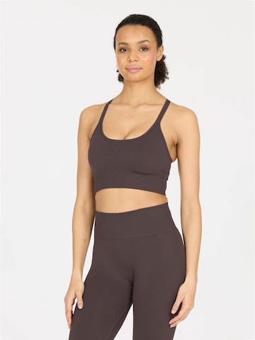 Athlecia - Bustier Sujetador deportivo 'Foan V3' en gris: frente