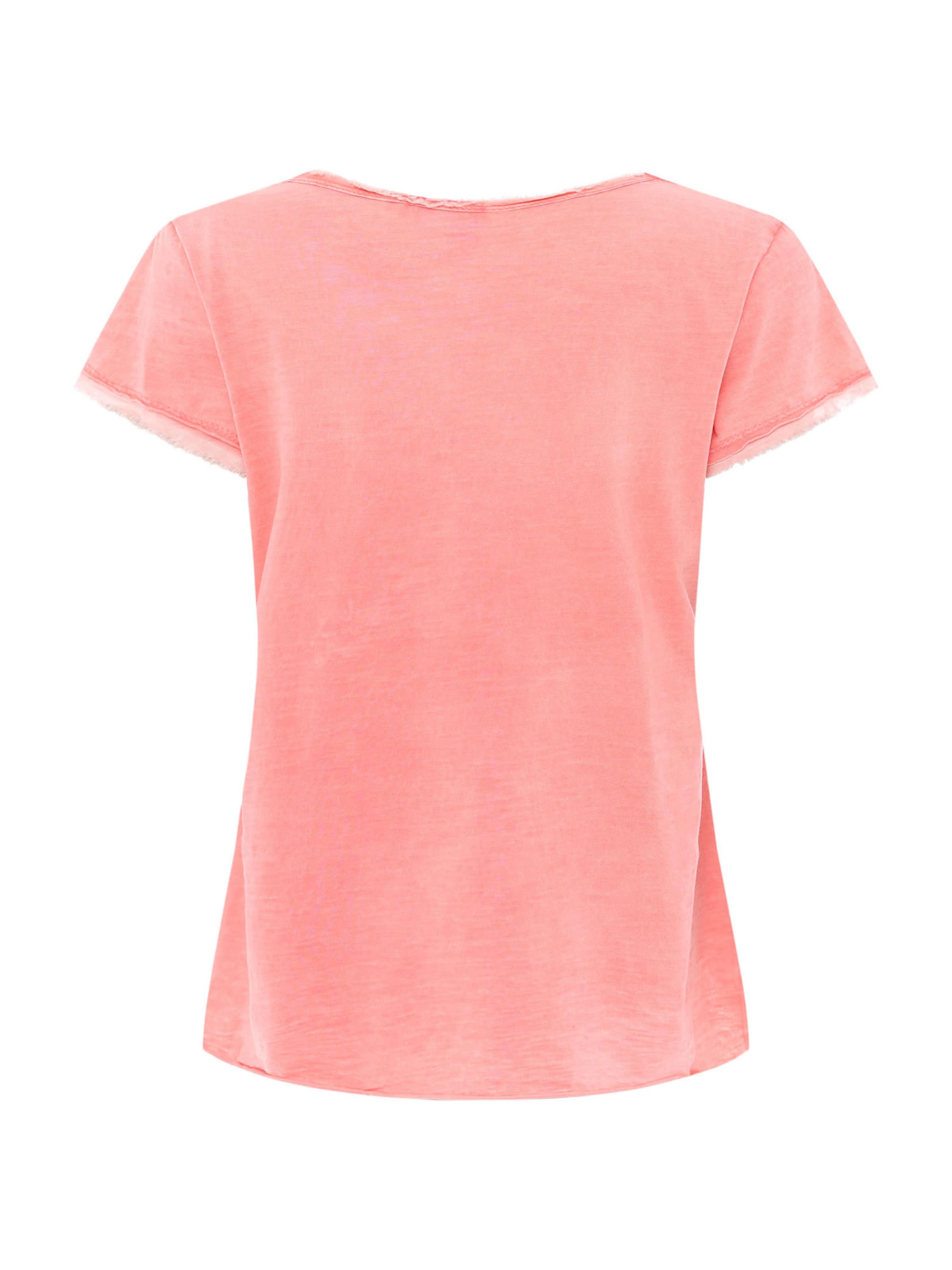 Zwillingsherz T-Shirt 'Positive Mind' in Orange