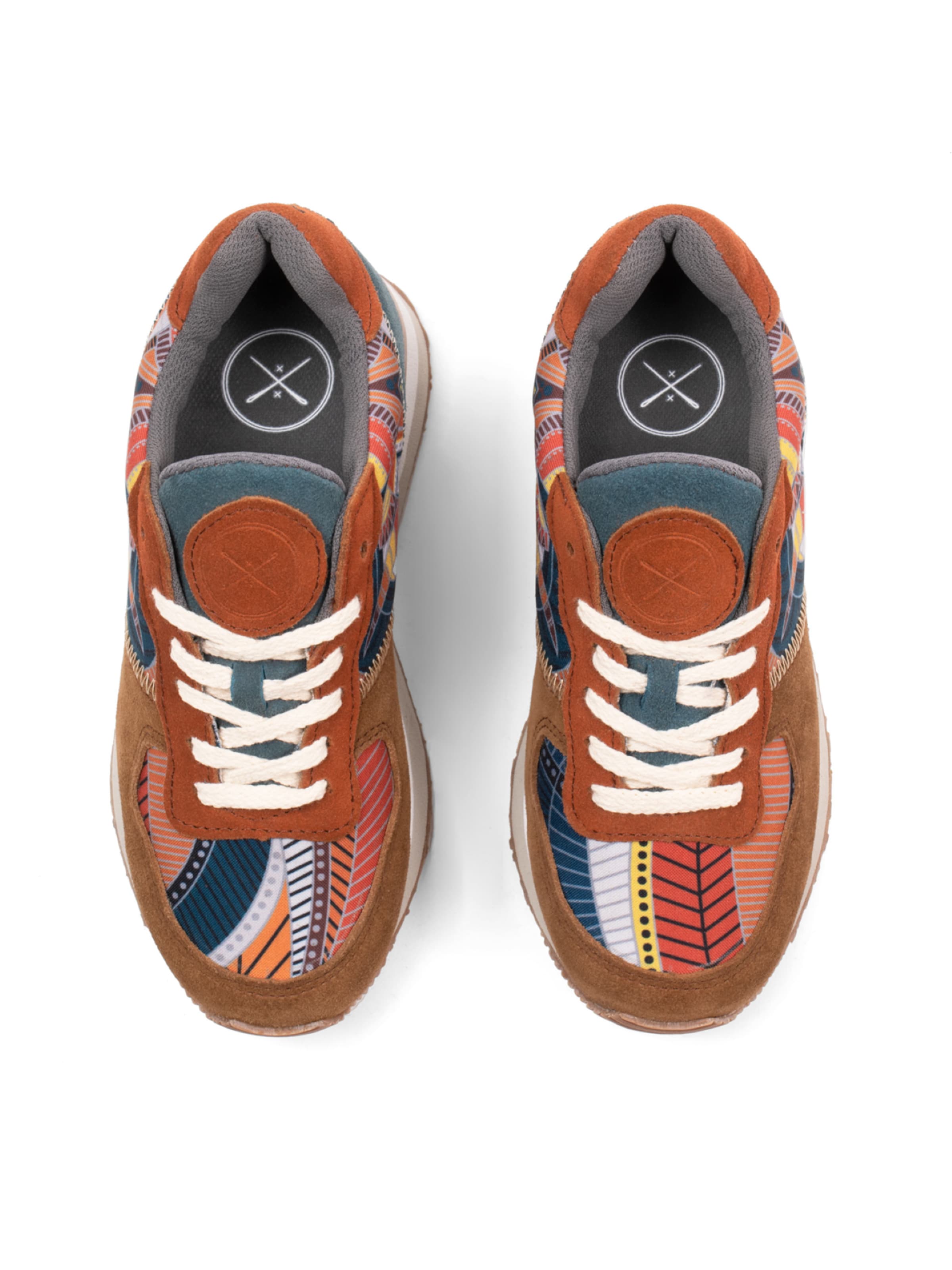 inkkas Sneaker low 'Inkkas Cyprus Cush Sneaker – Extra gepolsterter Damen-Sneaker mit Berg- & Naturmotiv'‌‌ in Mischfarben