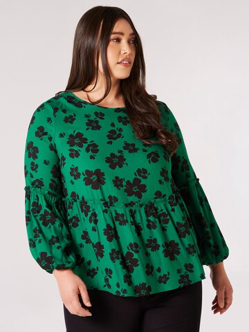 Apricot Blouse in Green: front