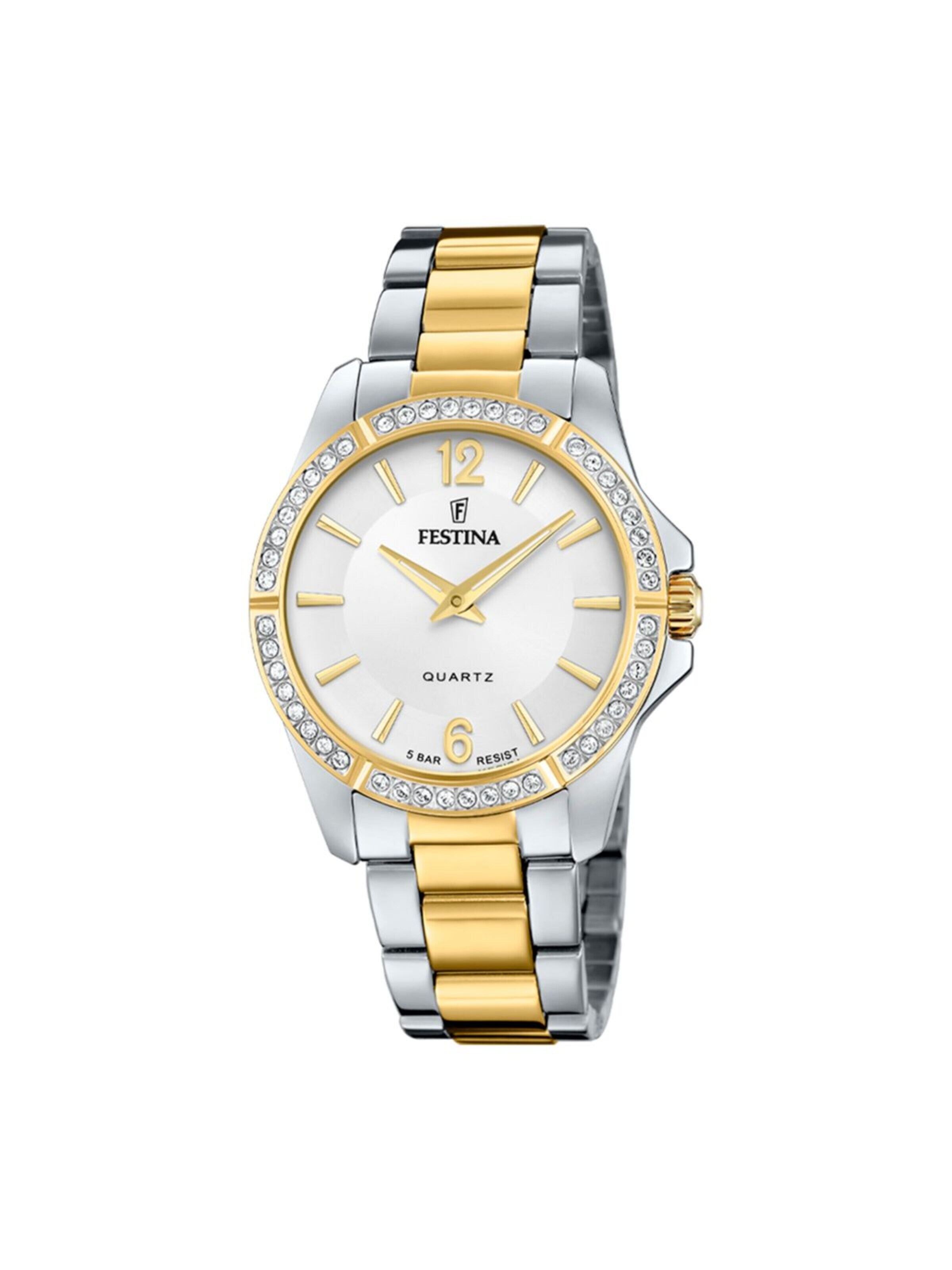 Montre à affichage analogique 'Mademoiselle' FESTINA en argent : devant
