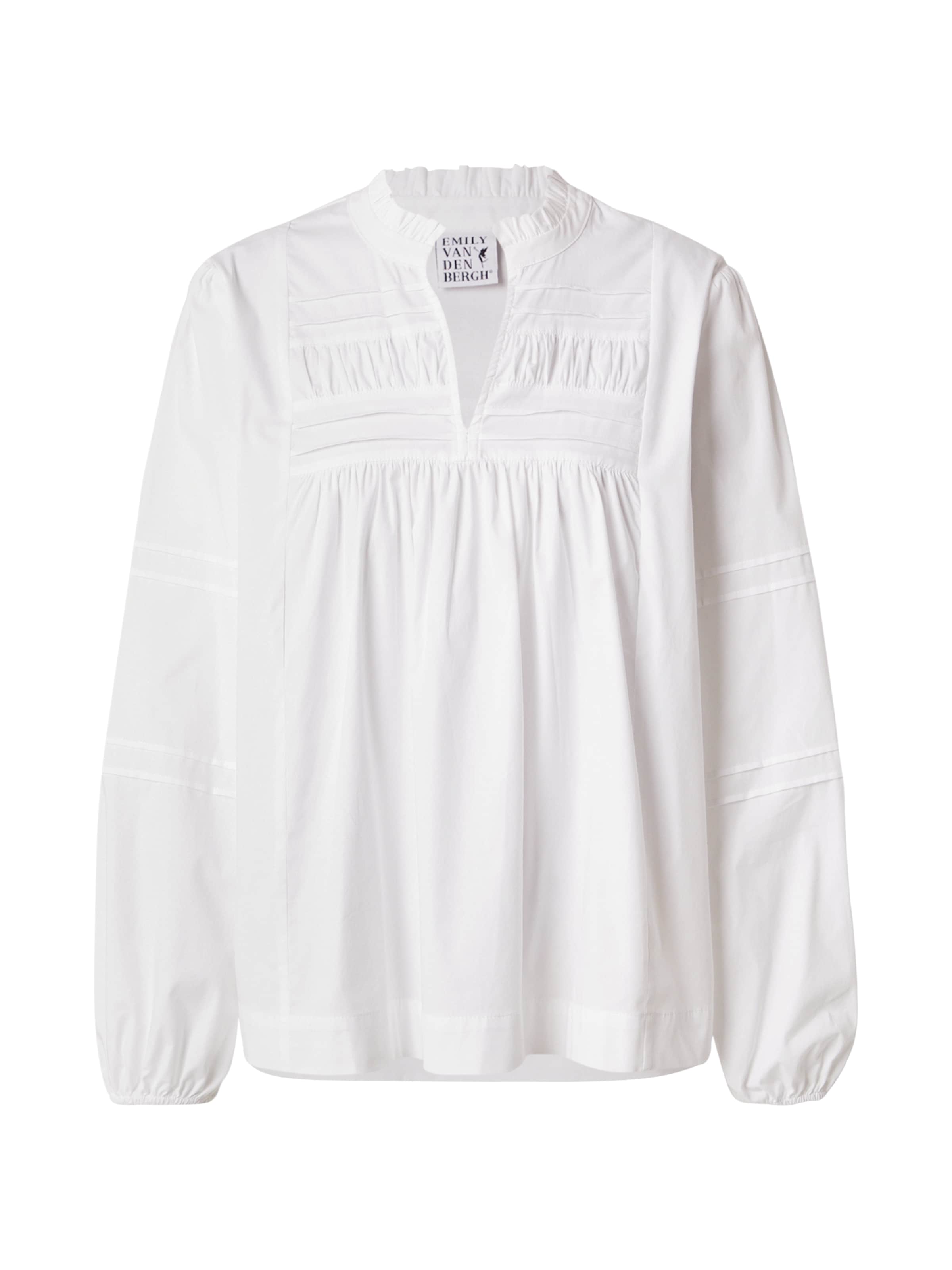 balta Emily Van Den Bergh Palaidinė: priekis