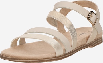 s.Oliver Sandalen met riem in Beige: voorkant