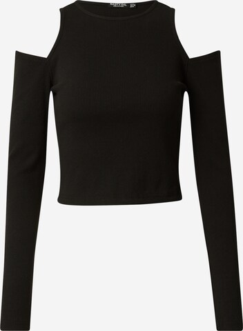 Nasty Gal Shirt in Black: front