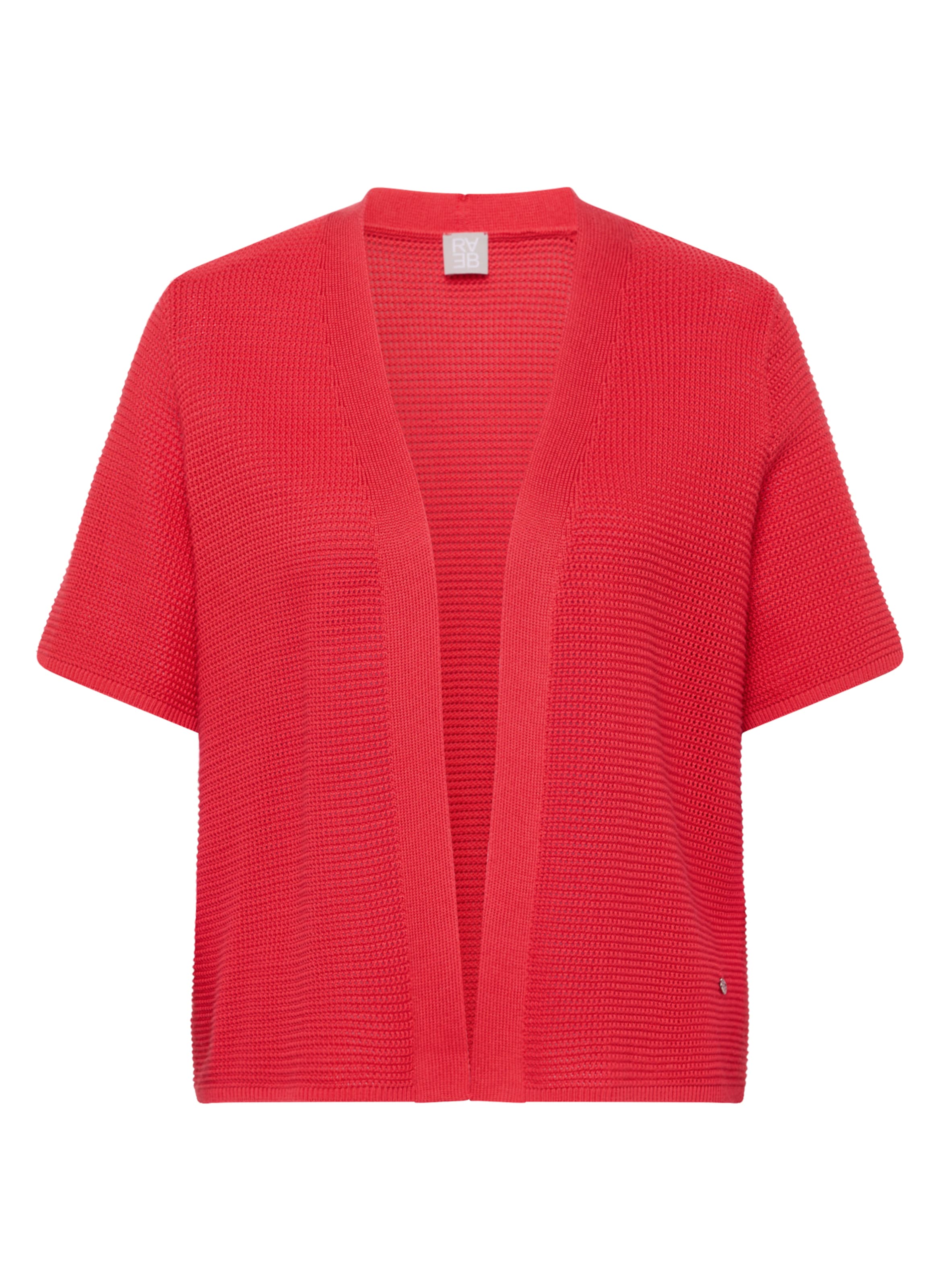 Rabe Knit Cardigan in Red: front