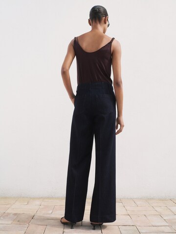 Wide Leg Jean 'ALBA' MANGO en bleu