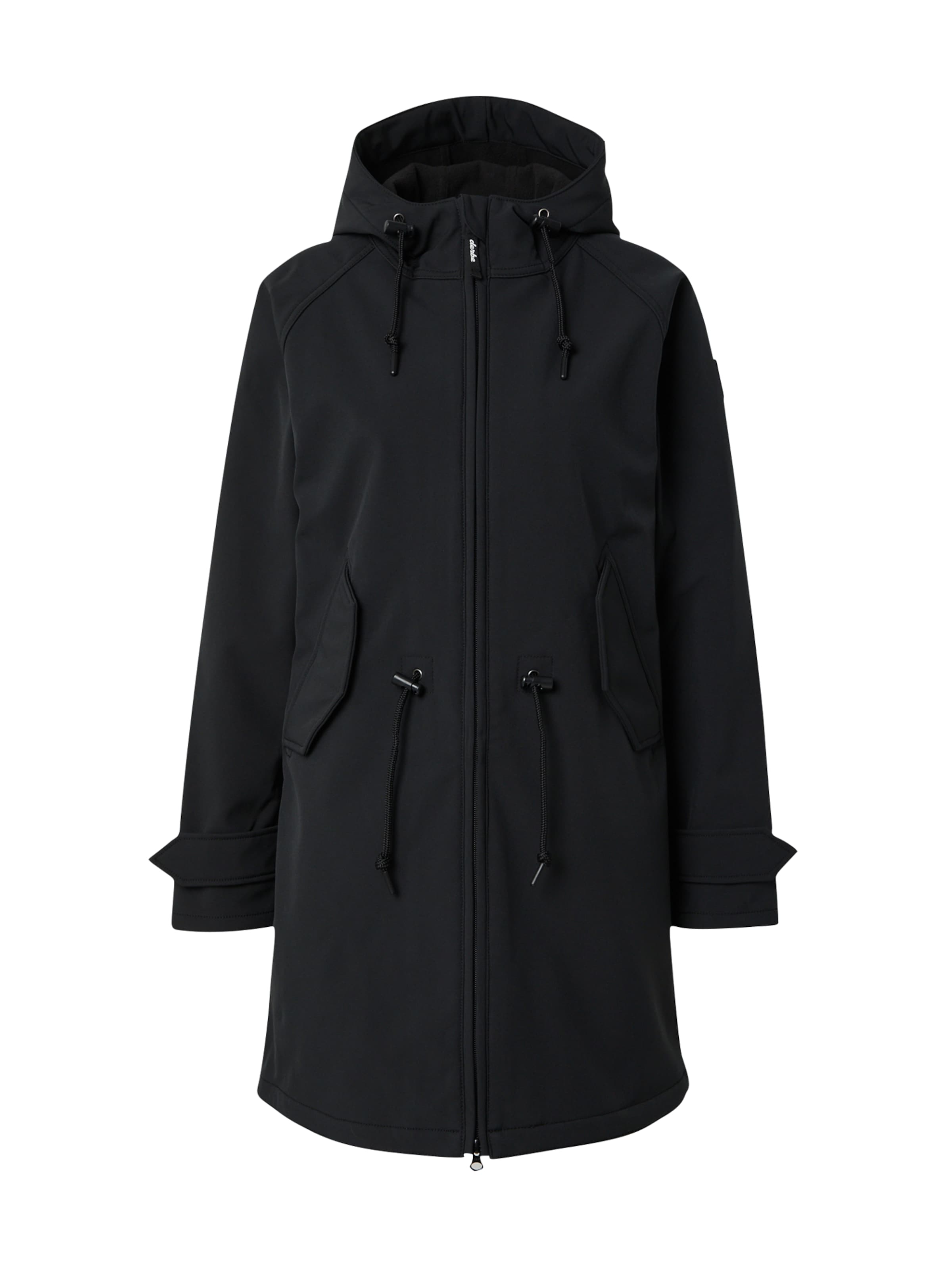 Derbe Functionele jas &#x27;Friese Island&#x27; in Zwart: voorkant