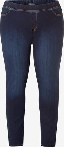 BASE LEVEL CURVY Slimfit Jeanshose 'Tessa' in Blau: predná strana