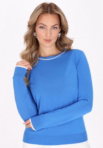 faina Trui in Blauw: voorkant