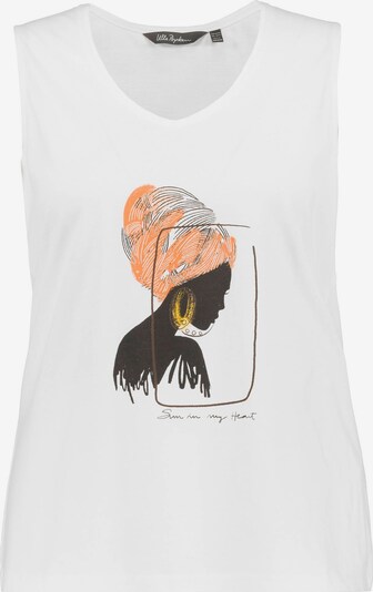 Ulla Popken Top in Yellow / Orange / Black / White, Item view