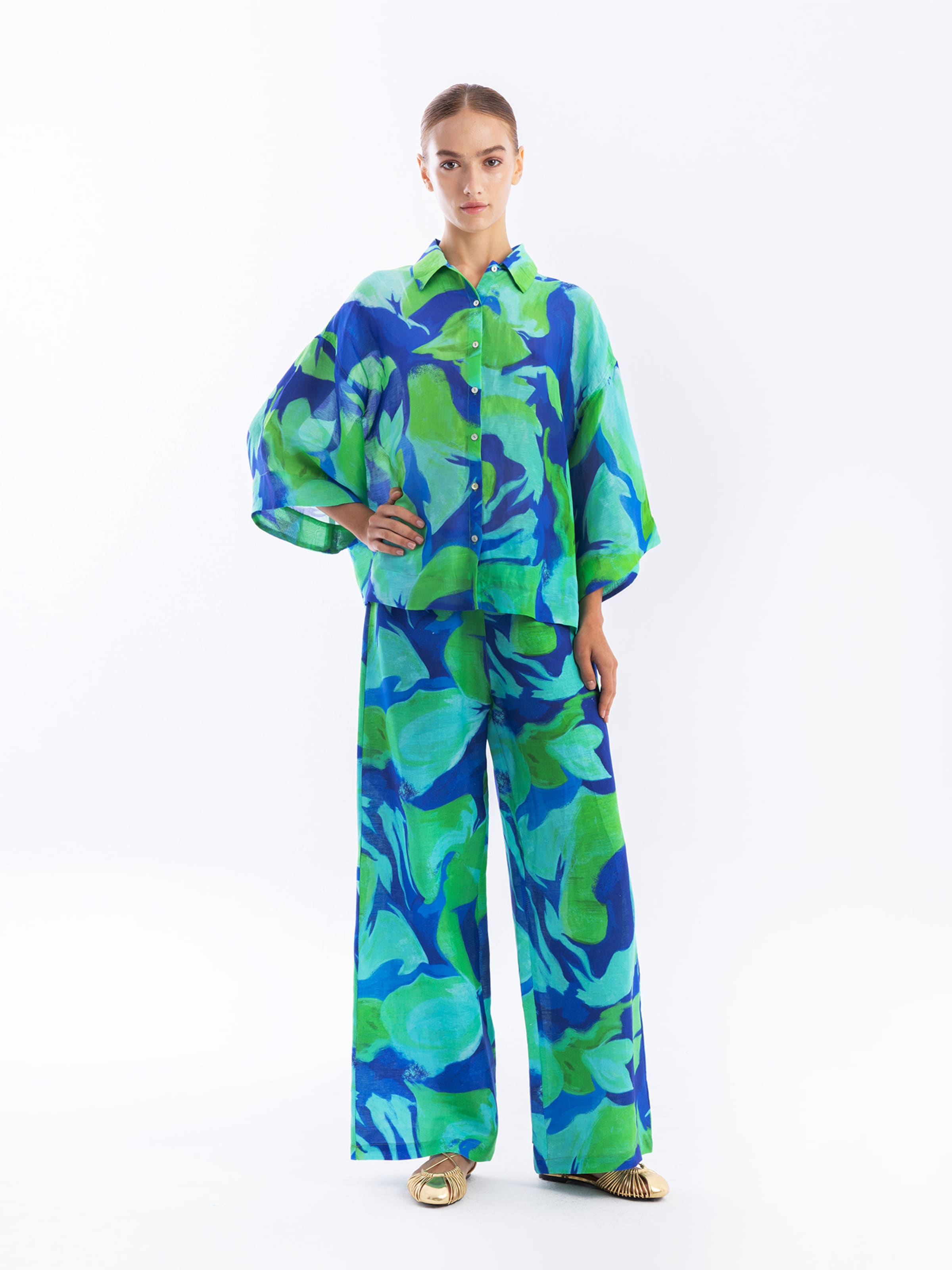 Chemisier 'Haris Cotton' Haris Cotton en bleu : devant