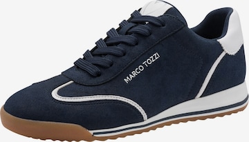 Baskets basses MARCO TOZZI en bleu : devant