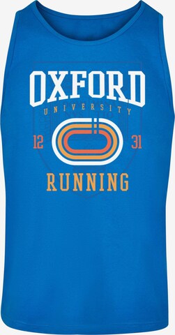 Merchcode Shirt 'Oxford University - Running' in Blue: front