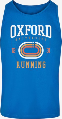 T-Shirt 'Oxford University - Running' Merchcode en bleu : devant