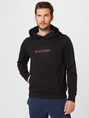 TOMMY HILFIGER Mikina – černá: přední strana