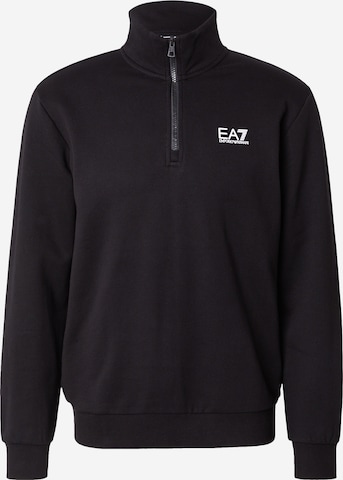 EA7 Emporio ArmaniSweater majica - crna boja: prednji dio
