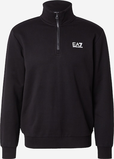 EA7 Emporio Armani Sweater majica u crna / bijela, Pregled proizvoda