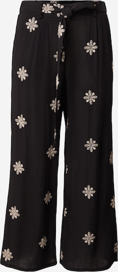 Hailys Laskoshousut 'Ci44ne' värissä beige / musta, Tuotenäkymä