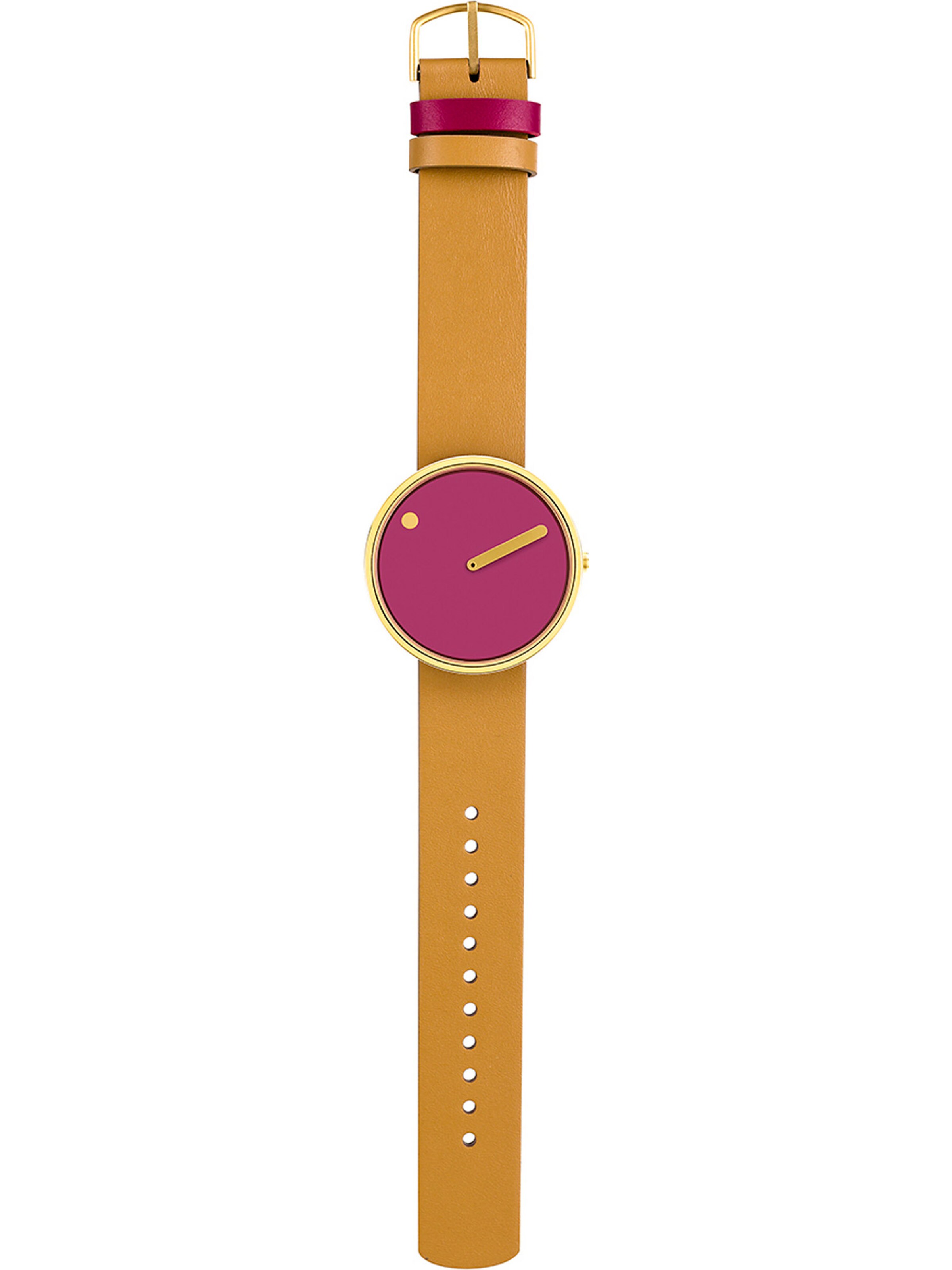 Picto Analog watch in Yellow