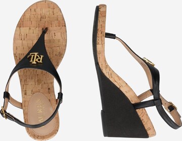 Flip-flops 'JEANNIE' de la Lauren Ralph Lauren pe negru