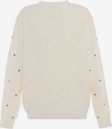 Pull-over faina en blanc