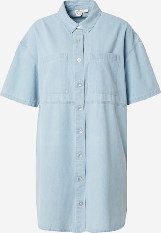 ROXY Shirt Dress 'Pacific Night' in Blue: front